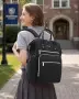 Нова Стилна дамска раница LOVEVOOK 15.6", джоб против кражба, лента за куфар, снимка 2