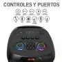 Brodu BTS-2368 Dual 8" – Караоке система / Bluetooth парти колона с два безжични микрофона, RGB свет, снимка 3