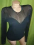 Collection L- Черно боди бикина с тюлени дълги ръкави , снимка 10