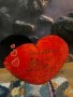 Голямо пеещо(I love you baby💋)плюшено сърце, снимка 1 - Плюшени играчки - 44463615