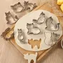 сет 9 бр коте котки котета метални форми резци форма резец тесто сладки, снимка 1