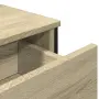 vidaXL Сайдборд, дъб сонома, 97x32,5x74,5 см инженерно дърво, снимка 9