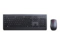2 в 1 Комплект Клавиатура и Мишка Безжични Lenovo 4X30H56801 С модерeн и компактен дизайн , снимка 1 - Клавиатури и мишки - 41818537