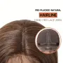 Кафява права перука 65 см с дантелен път T Part Lace 13x4x1, снимка 7