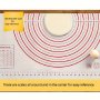 Силиконова подложка за месене и точене на брашно 60/40, снимка 3