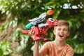 Динозавър Тирекс Трекс с бойно оръжие движения и звуци 30см Zuru Robo Alive Джурасик свят, снимка 7