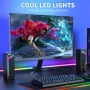 Компютърни високоговорители EnjoyNest, RGB високоговорители, USB захранване, 3,5 mm Aux, снимка 2