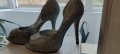 елегантни сребърни дамски летни обувки 38 номер, снимка 3