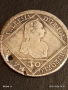 Сребърна монета 30 кройцера 1748г. Мария Терезия Нагибаня Унгария 52977, снимка 4