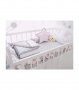 Мек памучен обиколник за детско легло, кошара, креватче, плетен обиколник с 3 цвята - код 2487, снимка 7