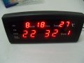 № 7098 настолен LED дигитален часовник CAIXING  - модел СХ 868  - работещ , 220 V, снимка 2