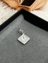 Сребърна висулка с камъчета, снимка 1 - Колиета, медальони, синджири - 44278067