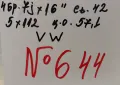 16’’5x112 za vw 16”5х112 за фолцваген-№644, снимка 2