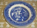 Винтидж Порцелан 1949г-1957г-VICTORIA PORCELAIN WILLOW FENTON-Made in ENGLAND-4 бр.НОВИ Чинии ф230мм, снимка 18