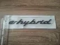 Porsche e-hybrid черен гланц надпис, снимка 3