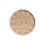 Стенен часовник DKD Home Decor Естествен MDF Бял (23,5 x 4 x 23,5 cm), снимка 1 - Стенни часовници - 40484873