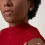 CARTIER Love White Gold Stud Дамски Обеци, снимка 2