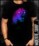 Черна тениска с щампа DARK LION, снимка 1 - Тениски - 41801529