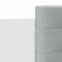 vidaXL Рамка за легло с табла и LED осветление, бяла, 120x200 см, снимка 9