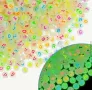 500 броя светещи буквени мънисти за гривни / колиета / пръстени / обеци, снимка 4