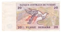 Tunisia-20 Dinars-1992-P# 88-“Pacha” Ettounsi; 1st. type-Paper, снимка 2
