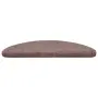 vidaXL Постелки за стълби, самозалепващи се, 15 бр., 56x17x3 см, светлокафяви, полукръгли, снимка 4