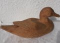 Стара дървена патка, птица, дърворезба