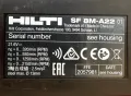Hilti SF 8M-A22 - Мощен четерискоростен винтоверт 22V, снимка 4
