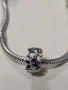 Красива сребърна гривна тип Пандора с 4 бр. талисмани, снимка 6