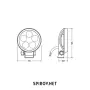 Комплект LED светлини OSRAM LEDriving ROUND VX70-SP 12/24V 550lm 6000K, снимка 5