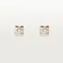 CARTIER C de Cartier Rose Gold Stud Diamond Дамски Обеци, снимка 3