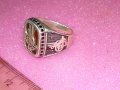 СКЪПОЦЕНЕН ТУРСКИ АРИСТОКРАТИЧЕН СРЕБЪРЕН ПРЪСТЕН СРЕБО 925 с ШЛИФОВАН КАРНЕОЛ СУЛТАНСКА ТУГРА 41968, снимка 6