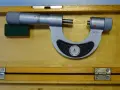 Микрометричен резбомер DDR VEB Suhl M-W Thread Мicrometer 0-25mm, снимка 5