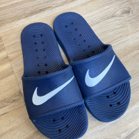 Оригинални спортни тъмно сини чехли Nike! 37 н, снимка 1 - Чехли - 44699045