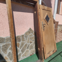 Дървена врата с каса 77 на 157,8 см, снимка 6 - Интериорни врати - 42651281