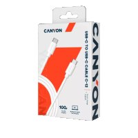 CANYON 100W (5A), 2м. Кабел за бързо зареждане & AV трансфер на данни (C-12) - CNS-USBC12W, снимка 3 - Кабели и адаптери - 41322889