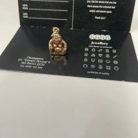 Златна висулка Буда 8 карата, снимка 3 - Колиета, медальони, синджири - 41782211