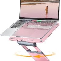 Нова Въртяща се стойка за лаптоп за бюро с 360-градусова 10-17 инча, снимка 1 - Друга електроника - 41733819