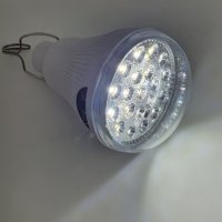 LED лампа с подвижен соларен панел, GR-020, кука, дължина на кабела 2.6m, бутон за управление, бял, снимка 3 - Лед осветление - 40215054