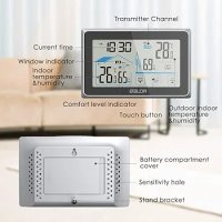 BALDR Безжичен вътрешен външен термометър и хигрометър, снимка 3 - Друга електроника - 42443444