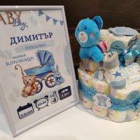 Торта от памперси Pampers premium care 2 , снимка 11 - Други - 35477224