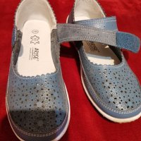 Сини обувки естествена кожа, снимка 4 - Дамски ежедневни обувки - 40954428
