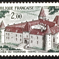 Франция, 1972 г. - самостоятелна чиста марка, архитектура, 3*9, снимка 1 - Филателия - 44685276