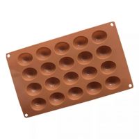 20 ореха орехчета орехи черупки силиконов молд форма шоколадови бонбони шоколад фондан и др, снимка 3 - Форми - 36188285