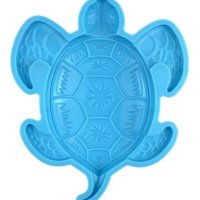 3D Гигант костенурка силиконов молд форма фондан гипс, снимка 2 - Форми - 41270482