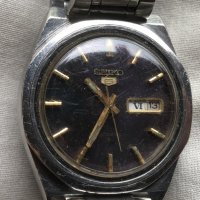 стар ръчен "SEIKO 5" - AUTOMATIC - ретро, снимка 5 - Антикварни и старинни предмети - 40687617