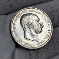 2 корони 1912 г, Австро-Унгария - сребърна монета, снимка 3 - Нумизматика и бонистика - 44614943