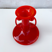 Красива ваза от цветно стъкло. №2163, снимка 3 - Антикварни и старинни предмети - 36340097