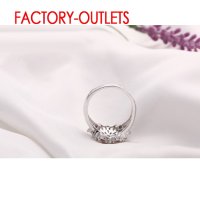 Сребърен пръстен с многцветни скъпоценни камъни, снимка 1 - Пръстени - 41561204