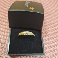 Нежен златен пръстен , снимка 1 - Пръстени - 38996639